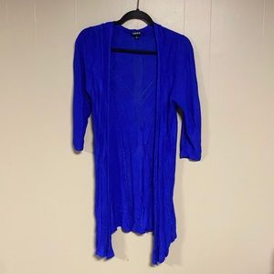 Torrid size 0 Electric Blue Pointelle Cardigan